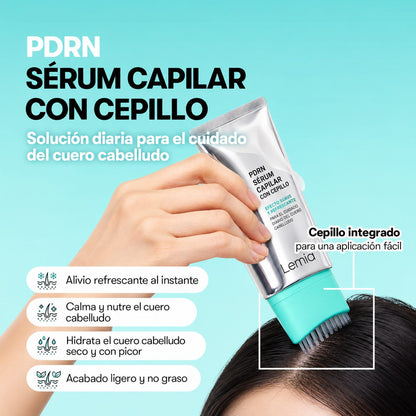Cepillo Sérum Coreano PDRN — La Rutina Capilar Viral en Corea